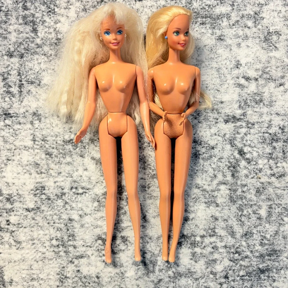 Mattel 1994 Baywatch & Bubble Angel Barbie Doll Lot Blonde 90s Vintage Toys